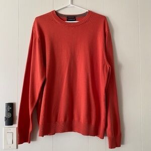 Men's Land's End 100% Supima Cotton long sleeve crew neck sweater size L